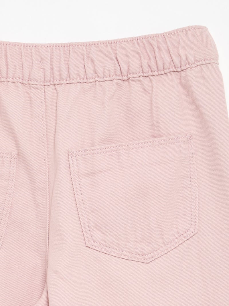 Pantalón de algodón - corte cómodo Purpura - Kiabi