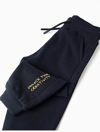 Pantalón de chándal de algodón con estampado Art