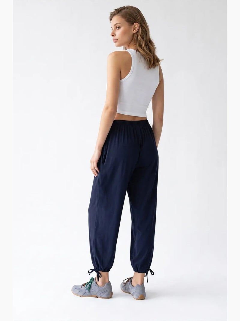 Pantalón de algodón mixray Azul marino - Kiabi