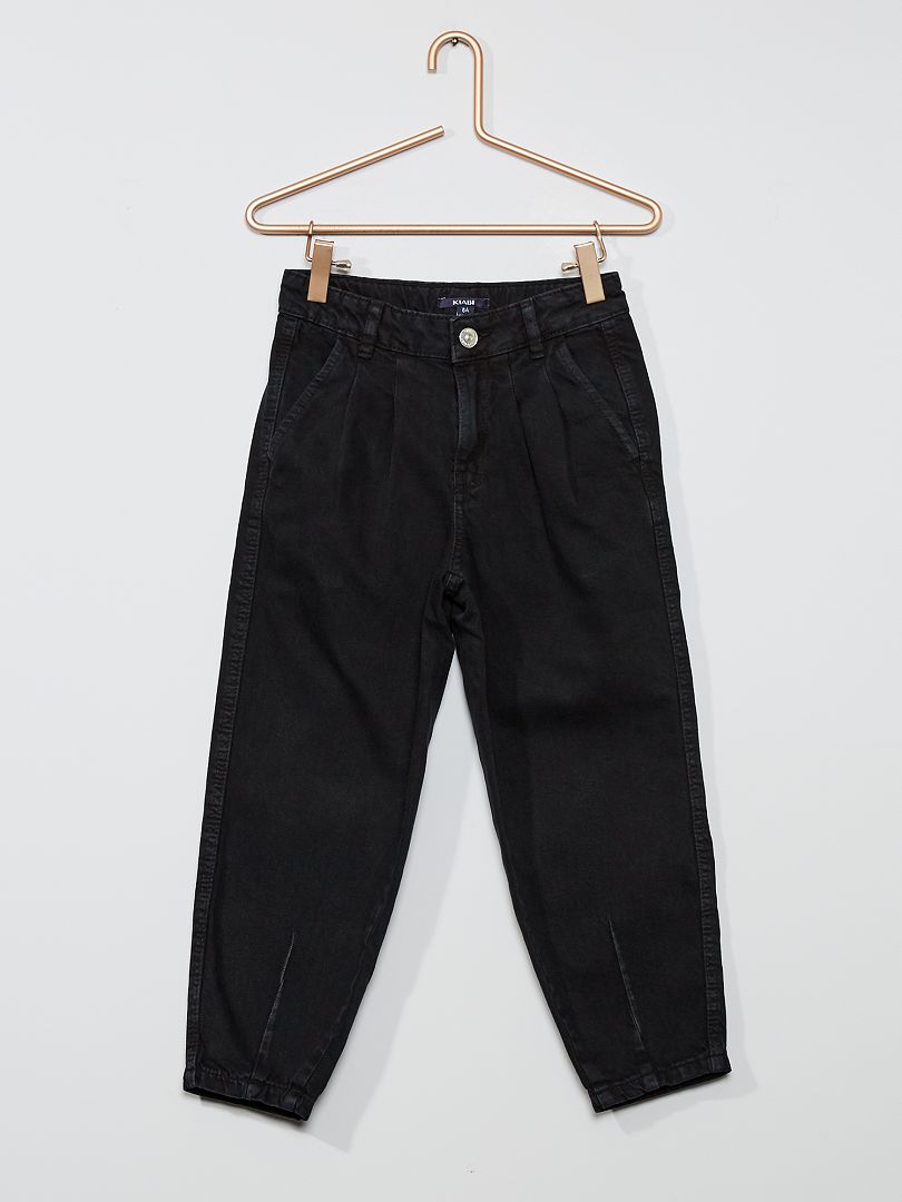 Pantalón de algodón puro Negro - Kiabi