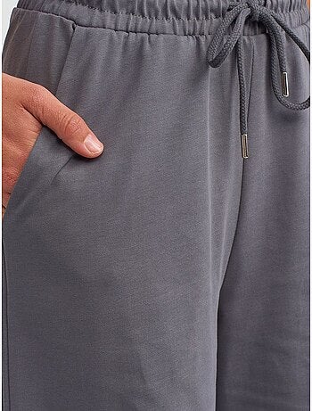Pantalón de algodón texturizado de pernera ancha dilvin
