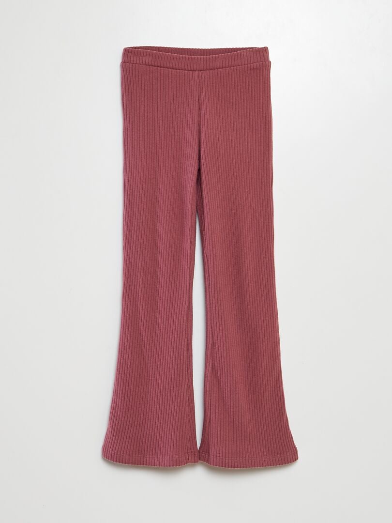 Pantalón de canalé bootcut/flare ROSA - Kiabi