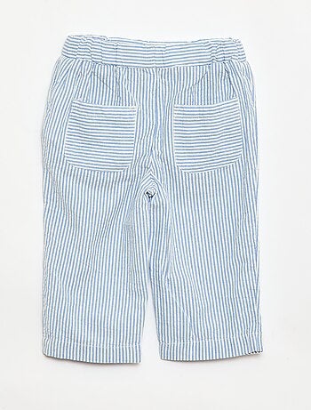 Pantalón de canalé con cintura elástica