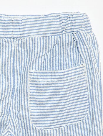 Pantalón de canalé con cintura elástica