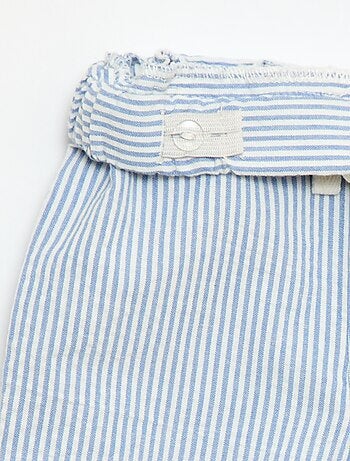 Pantalón de canalé con cintura elástica