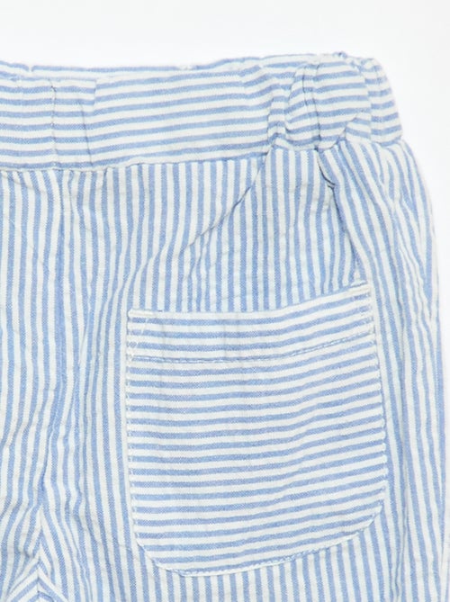 Pantalón de canalé con cintura elástica - Kiabi
