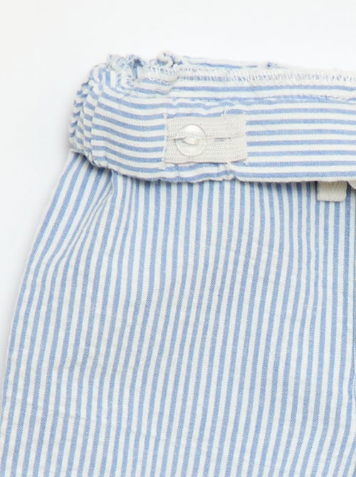 Pantalón de canalé con cintura elástica - Kiabi