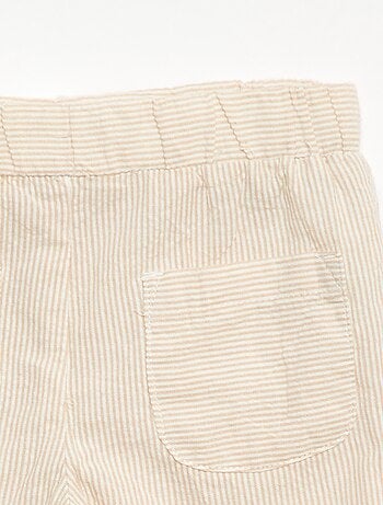 Pantalón de canalé con cintura elástica