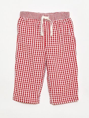 Pantalón de canalé con cintura elástica