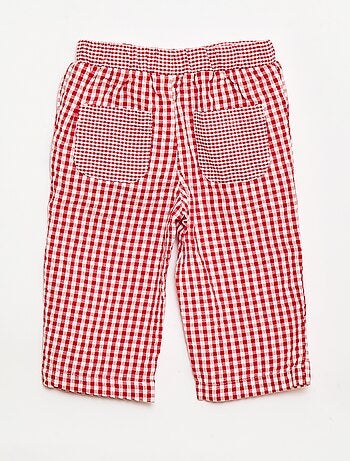 Pantalón de canalé con cintura elástica