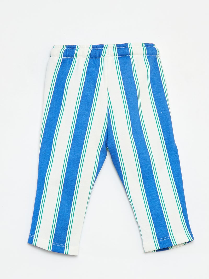 Pantalón de chándal a rayas AZUL - Kiabi