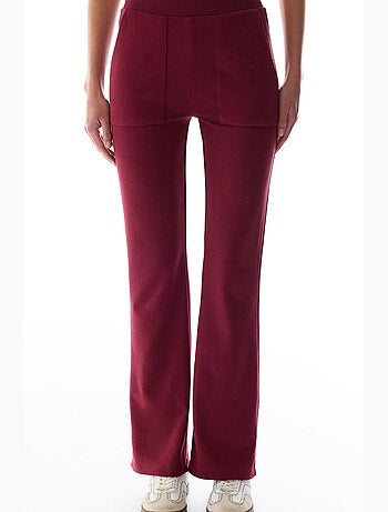 Pantalón de chándal acampanado con detalle ribana penti