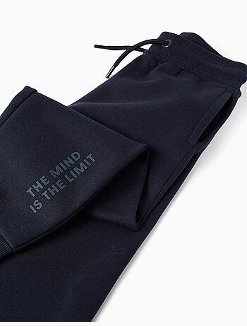 Pantalón de chándal ajustado perchado con estampado