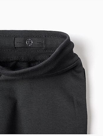 Pantalón de chándal ajustado perchado con estampado