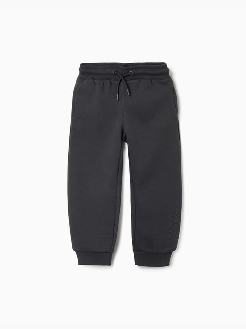 Pantalón de chándal ajustado perchado con estampado - Kiabi Pantalón de chándal ajustado perchado con estampado - Kiabi