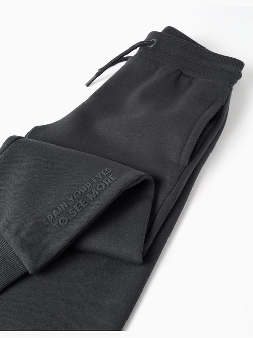 Pantalón de chándal ajustado perchado con estampado - Kiabi Pantalón de chándal ajustado perchado con estampado - Kiabi