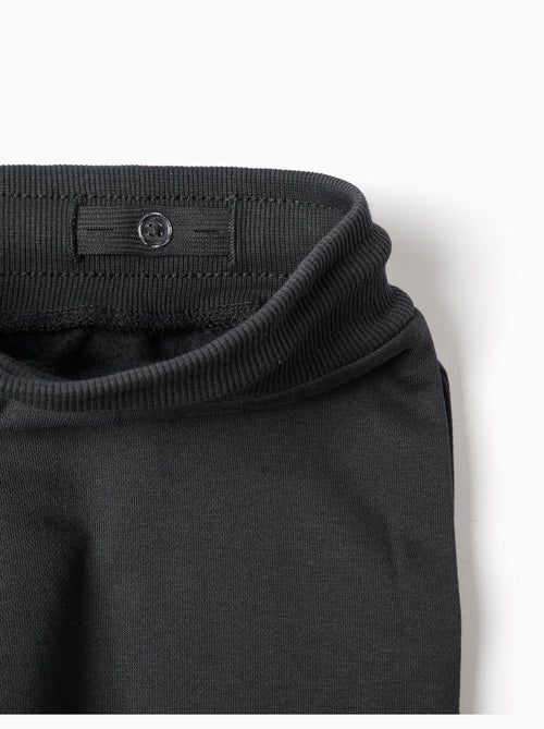 Pantalón de chándal ajustado perchado con estampado - Kiabi Pantalón de chándal ajustado perchado con estampado - Kiabi