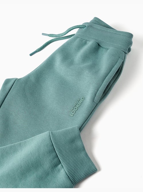 Pantalón de chándal ajustado perchado con estampado - Kiabi Pantalón de chándal ajustado perchado con estampado - Kiabi