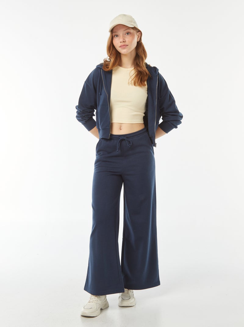 Pantalón de chándal ancho Azul - Kiabi