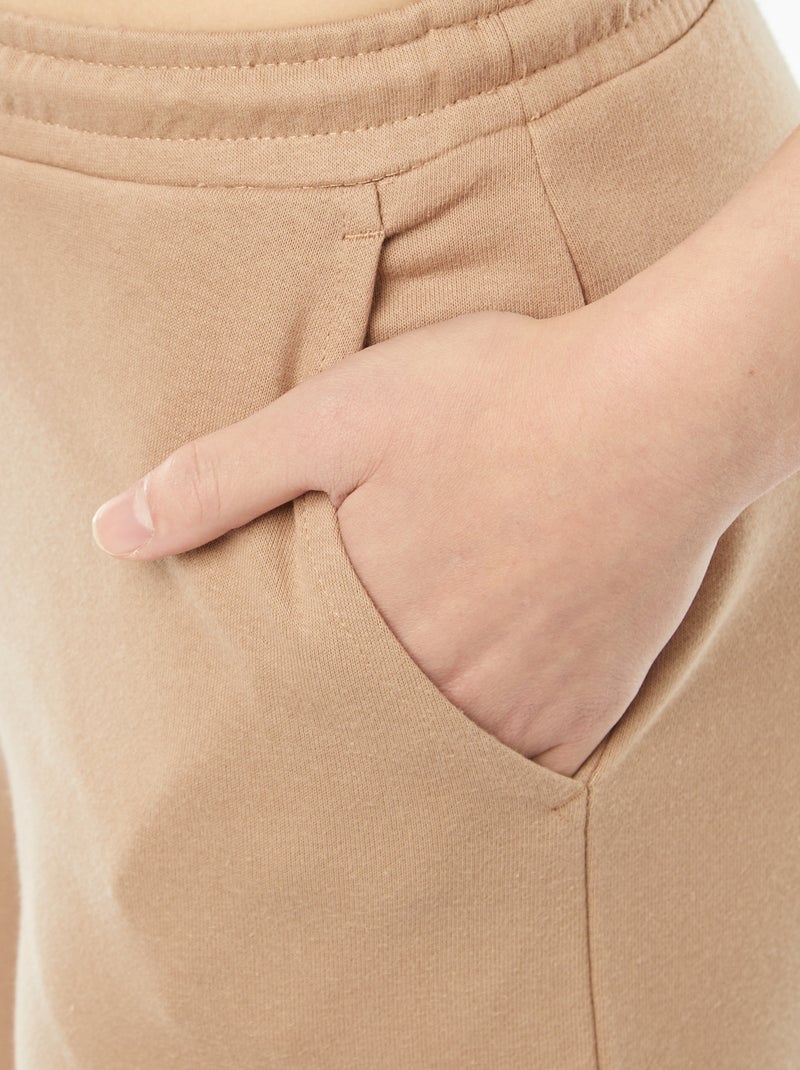 Pantalón de chándal ancho Beige - Kiabi