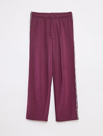 Pantalón de chándal ancho con ribete en contraste