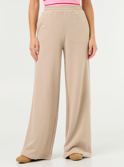 Pantalón de chándal ancho de punto grueso - Kiabi