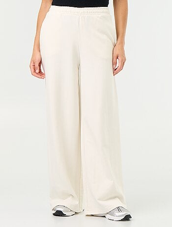 Pantalón de chándal ancho de punto grueso