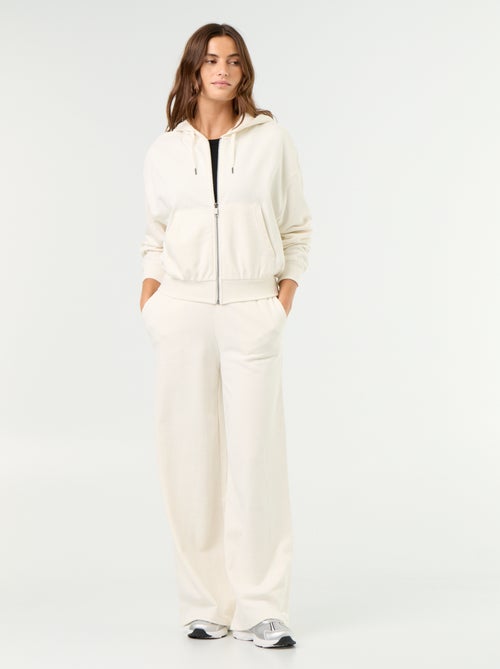 Pantalón de chándal ancho de punto grueso - Kiabi Pantalón de chándal ancho de punto grueso - Kiabi