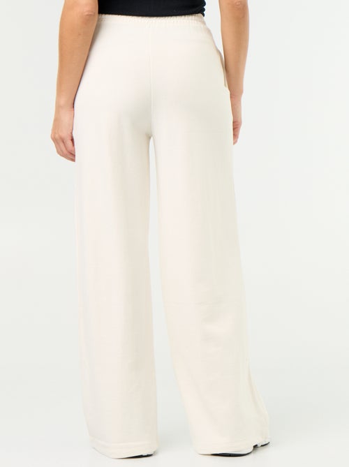 Pantalón de chándal ancho de punto grueso - Kiabi Pantalón de chándal ancho de punto grueso - Kiabi