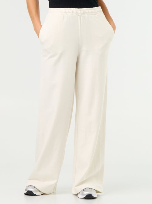 Pantalón de chándal ancho de punto grueso - Kiabi Pantalón de chándal ancho de punto grueso - Kiabi