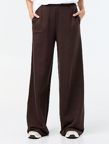 Pantalón de chándal ancho de punto grueso