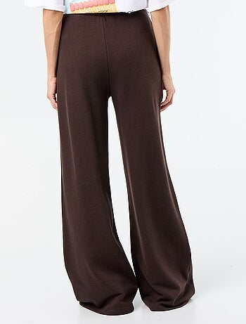 Pantalón de chándal ancho de punto grueso
