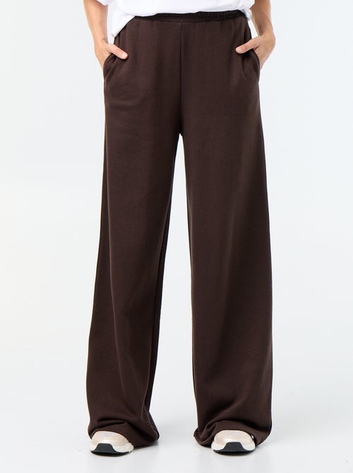 Pantalón de chándal ancho de punto grueso - Kiabi