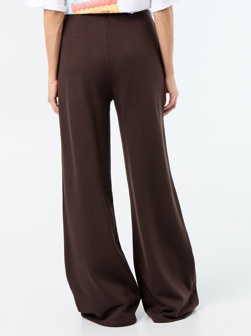 Pantalón de chándal ancho de punto grueso - Kiabi
