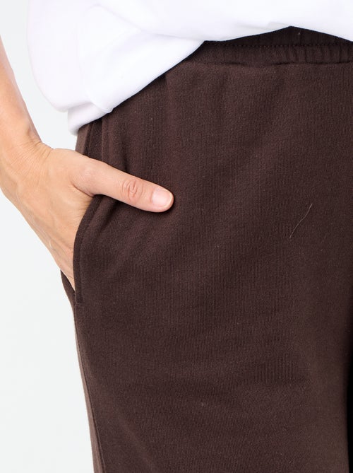 Pantalón de chándal ancho de punto grueso - Kiabi