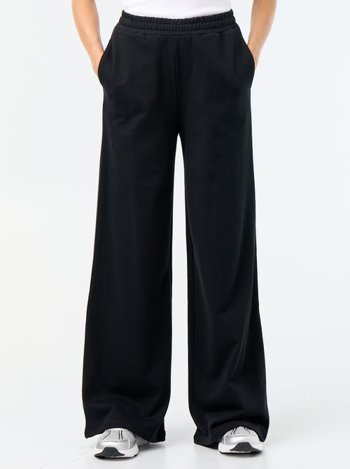 Pantalón de chándal ancho de punto grueso - Kiabi