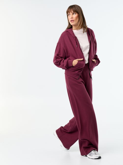 Pantalón de chándal ancho de punto grueso - Kiabi