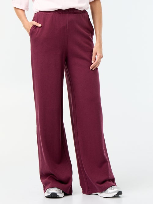 Pantalón de chándal ancho de punto grueso - Kiabi