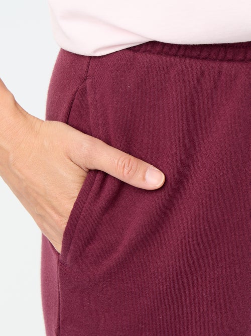 Pantalón de chándal ancho de punto grueso - Kiabi