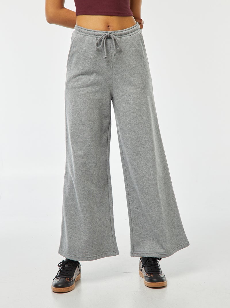 Pantalón de chándal ancho Gris - Kiabi