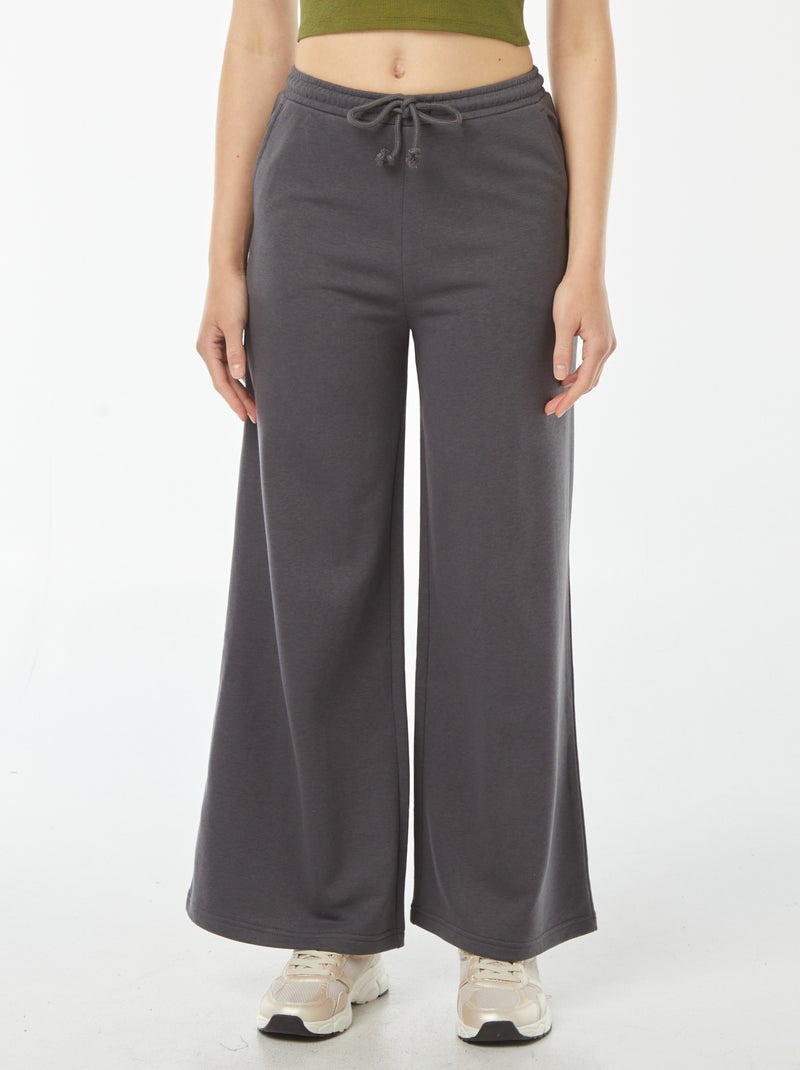 Pantalón de chándal ancho Gris - Kiabi
