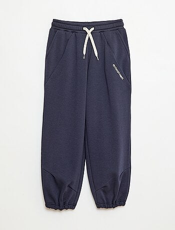 Pantalón de chándal ancho liso de algodón