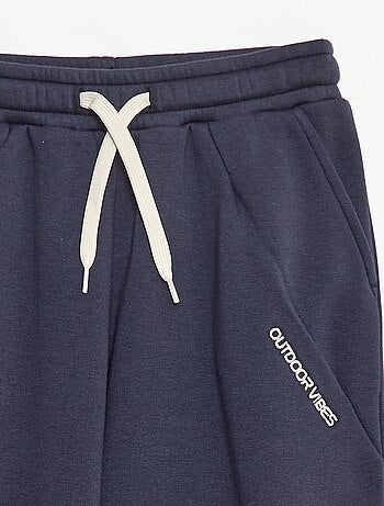 Pantalón de chándal ancho liso de algodón