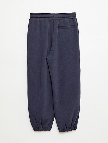 Pantalón de chándal ancho liso de algodón