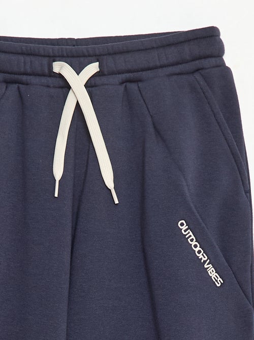 Pantalón de chándal ancho liso de algodón - Kiabi