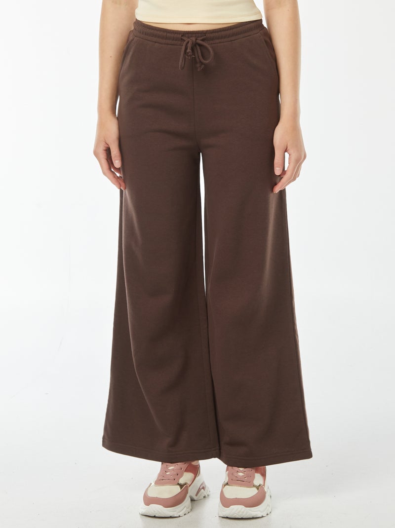 Pantalón de chándal ancho Marron - Kiabi