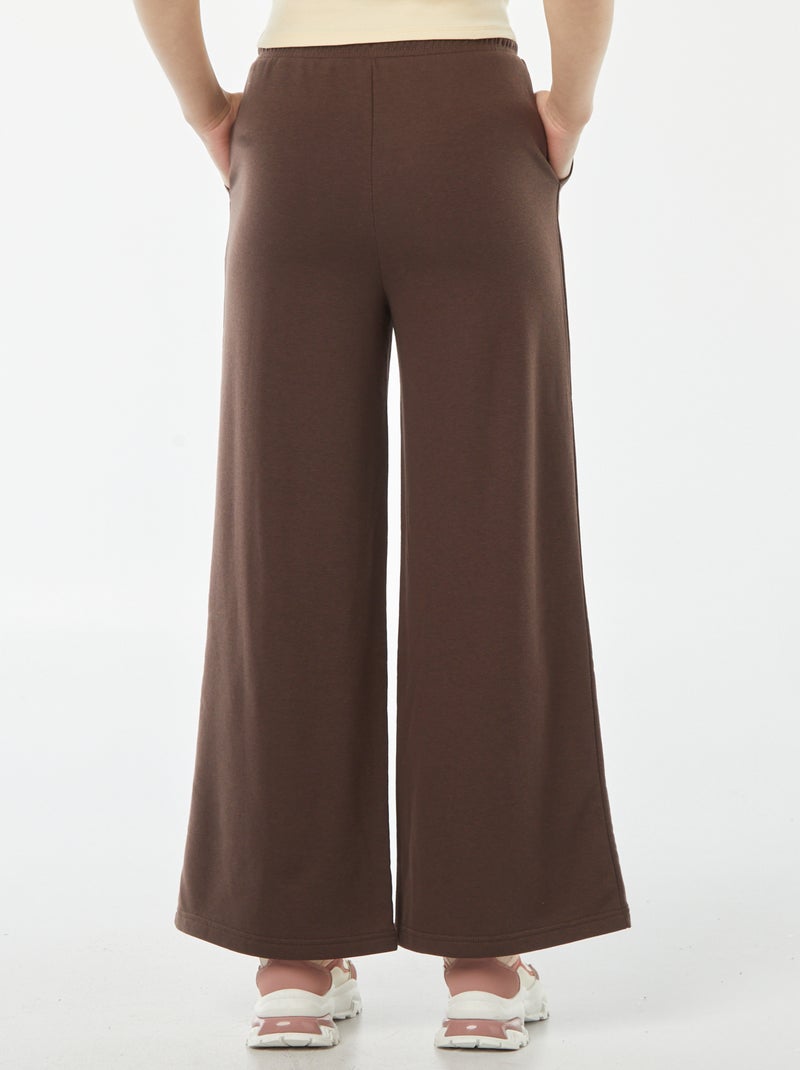 Pantalón de chándal ancho Marron - Kiabi