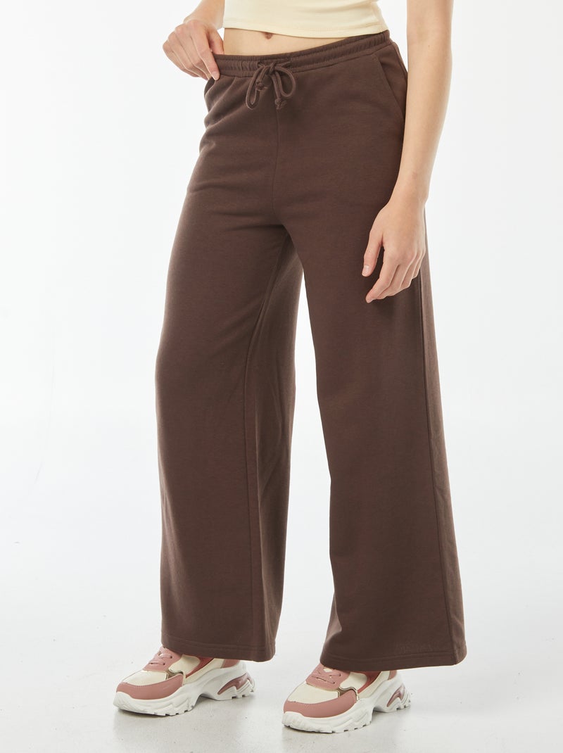 Pantalón de chándal ancho Marron - Kiabi