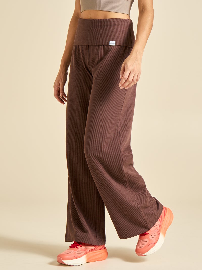 Pantalón de chándal ancho multideporte - (ekstract) Marron - Kiabi