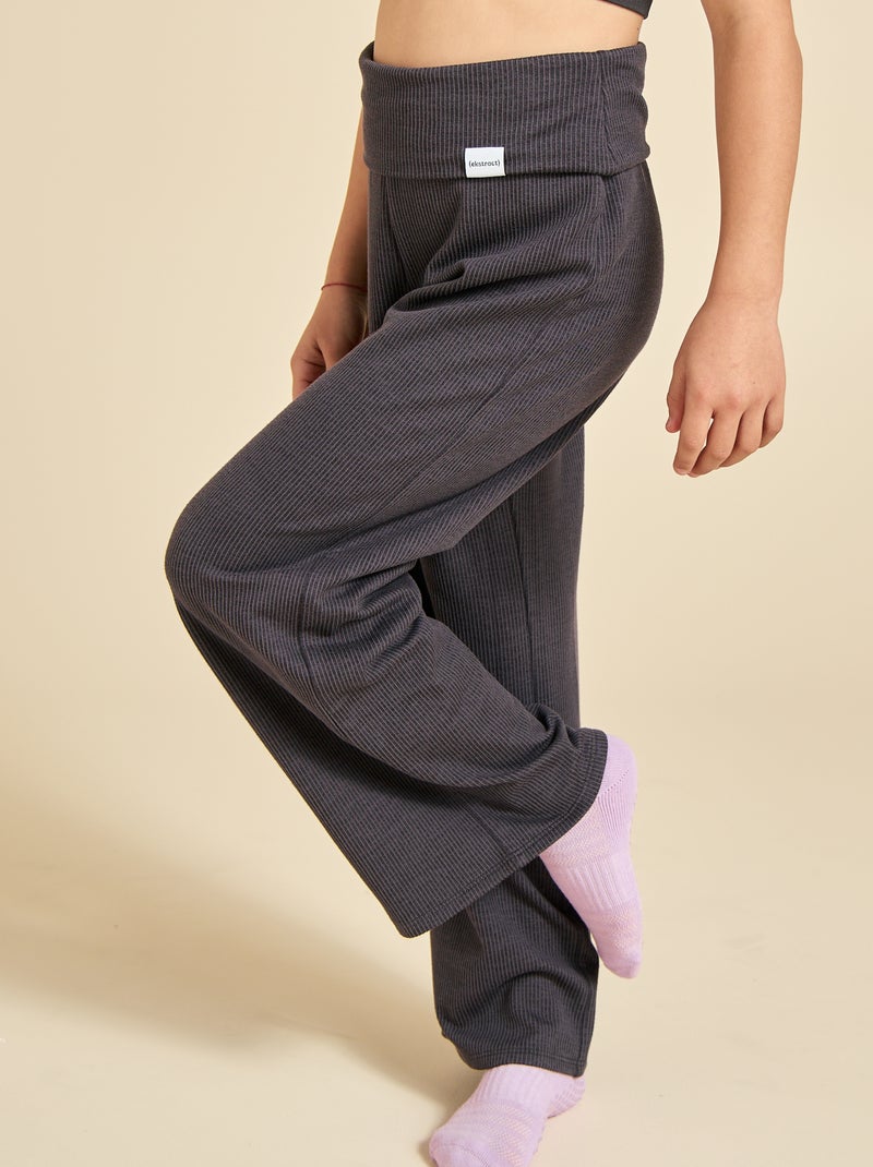 Pantalón de chándal ancho multideporte (ekstract) Negro - Kiabi